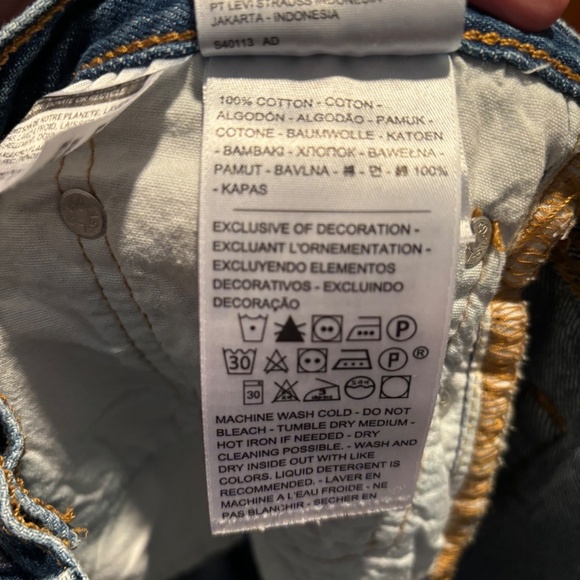 Levi's 501 Skinny Jeans Size 27 - Picture 7 of 9